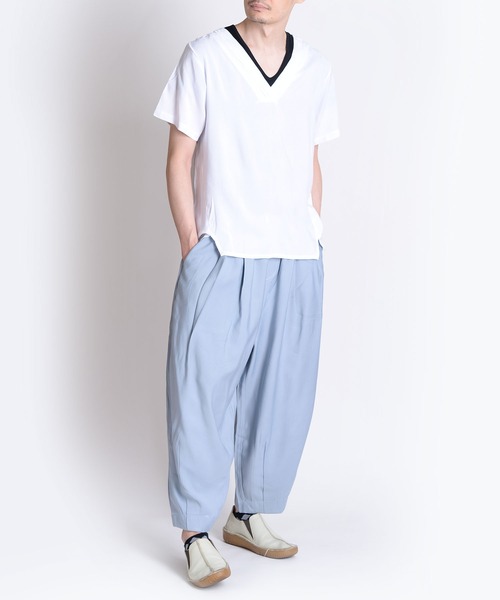 MARAI(マーライ)の「テーパードチノパンツ サルエルパンツ ゆったり(チノパンツ・レディース・ブラック/カーキ/ピンク/グレー/ベージュ・FREE)」の21枚目の写真