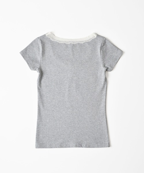 FCMM（エフシーエムエム）の「【日本限定】SHIRRING S/S TEE / シャーリングショートスリーブT（Tシャツ/カットソー・レディース・グレー/ブラック・SMALL/MEDIUM）」の15枚目の写真