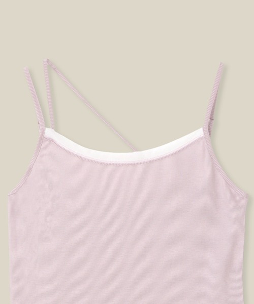 ROPE'(ロペ)の「【WEB・一部店舗限定】【接触冷感/UVカット】前後2WAY チュールコンビアシメキャミソール(キャミソール・レディース・ピンク/ホワイト/ブラック・FREE)」の17枚目の写真