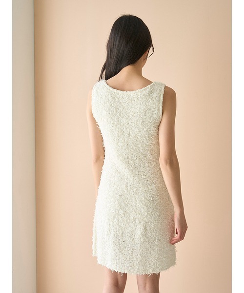 SNIDEL（スナイデル）の「ファンシーヤーンミニワンピース（ワンピース