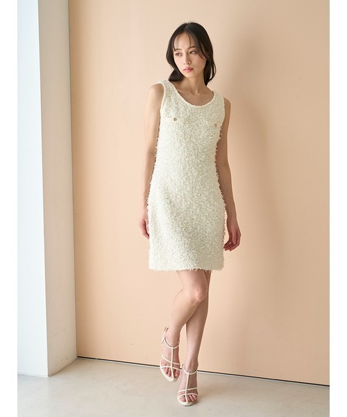 SNIDEL（スナイデル）の「ファンシーヤーンミニワンピース（ワンピース