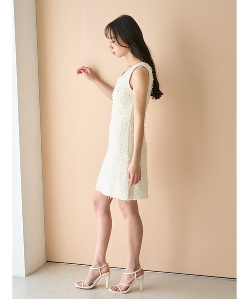 SNIDEL（スナイデル）の「ファンシーヤーンミニワンピース（ワンピース