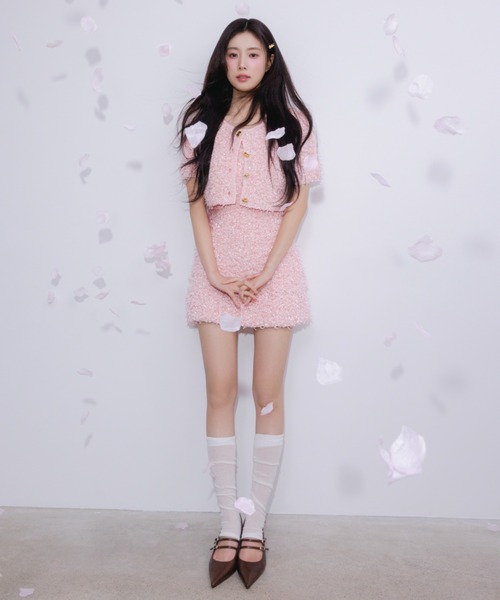 SNIDEL（スナイデル）の「ファンシーヤーンミニワンピース（ワンピース