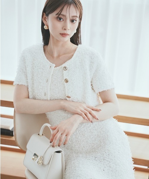 SNIDEL（スナイデル）の「ファンシーヤーンミニワンピース（ワンピース