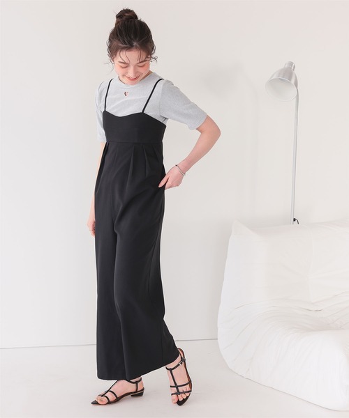 titivate(ティティベイト)の「ハートカット刺繍前後2wayハーフスリーブTシャツ(Tシャツ/カットソー・レディース・ブラック/ホワイト/ダークネイビー/レッド/アイボリー・M/S/L)」の7枚目の写真