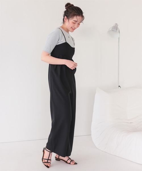 titivate(ティティベイト)の「ハートカット刺繍前後2wayハーフスリーブTシャツ(Tシャツ/カットソー・レディース・ブラック/ホワイト/ダークネイビー/レッド/アイボリー・M/S/L)」の9枚目の写真