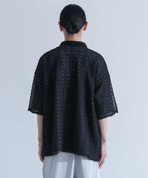MASU 23ss 半袖シャツ　ブラック MASU(エムエーエスユー)のGALAXY SHORT SLEEVE SHIRT BLACKの
