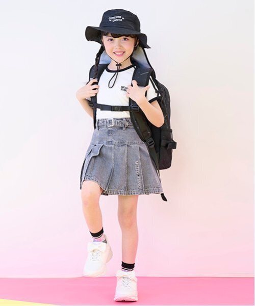 セール】ベルトつきプリーツスカート インナーパンツセット（スカート