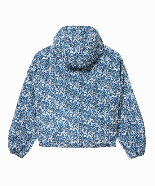 AIGLE（エーグル）の「撥水リバティプリントフーデッドジャケット（ナイロンジャケット・レディース・ブルー/ベージュ・34/38/36/40）」の14枚目の写真