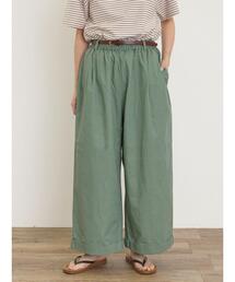 Samansa Mos2 | 【S/Mサイズ】ベルト付きチノワイドパンツ(その他パンツ)