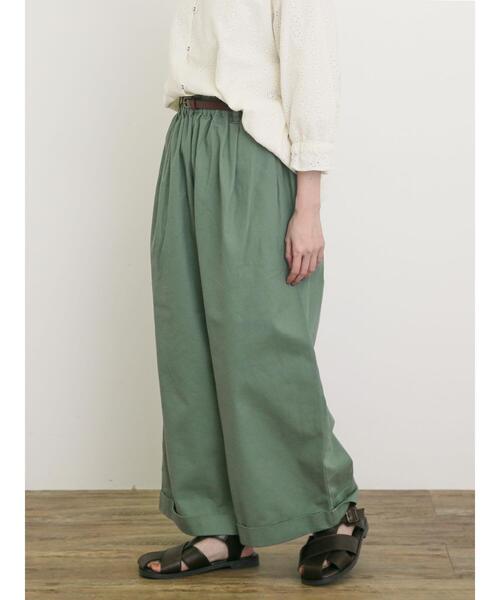 Samansa Mos2（サマンサ モスモス）の「【S/Mサイズ】ベルト付きチノワイドパンツ（その他パンツ・レディース・チャコールグレー/ベージュ/グリーン・M/S）」の20枚目の写真