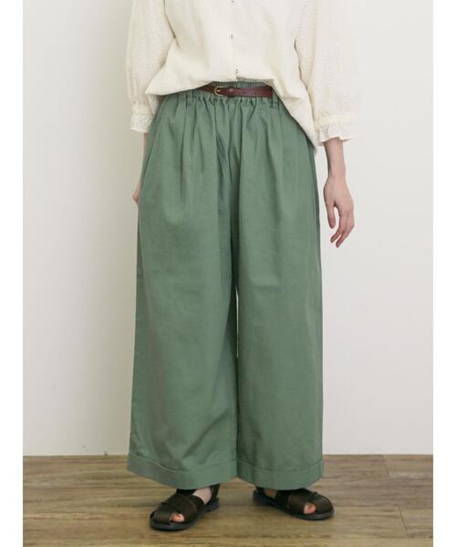 Samansa Mos2（サマンサ モスモス）の「【S/Mサイズ】ベルト付きチノワイドパンツ（その他パンツ・レディース・チャコールグレー/ベージュ/グリーン・M/S）」の19枚目の写真