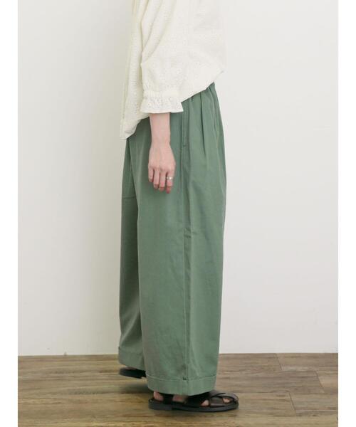Samansa Mos2（サマンサ モスモス）の「【S/Mサイズ】ベルト付きチノワイドパンツ（その他パンツ・レディース・チャコールグレー/ベージュ/グリーン・M/S）」の17枚目の写真
