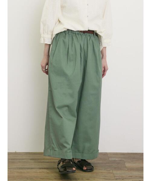 Samansa Mos2（サマンサ モスモス）の「【S/Mサイズ】ベルト付きチノワイドパンツ（その他パンツ・レディース・チャコールグレー/ベージュ/グリーン・M/S）」の16枚目の写真