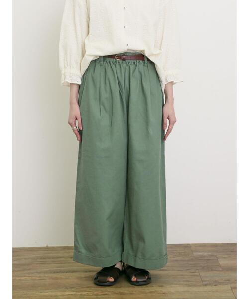 Samansa Mos2（サマンサ モスモス）の「【S/Mサイズ】ベルト付きチノワイドパンツ（その他パンツ・レディース・チャコールグレー/ベージュ/グリーン・M/S）」の15枚目の写真