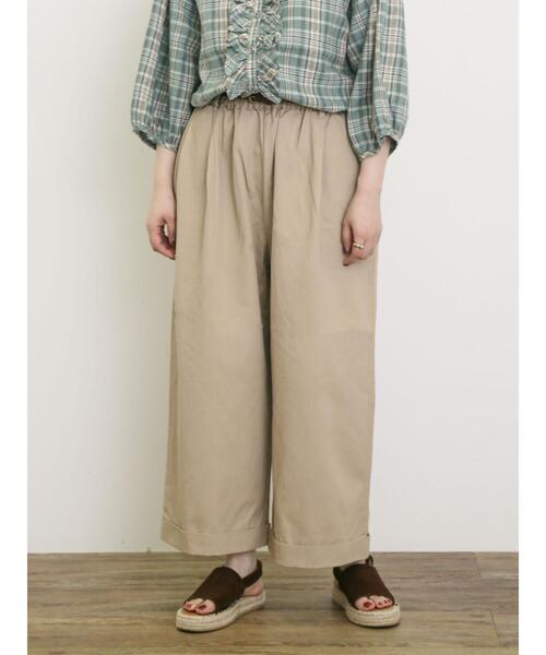 Samansa Mos2（サマンサ モスモス）の「【S/Mサイズ】ベルト付きチノワイドパンツ（その他パンツ・レディース・チャコールグレー/ベージュ/グリーン・M/S）」の6枚目の写真