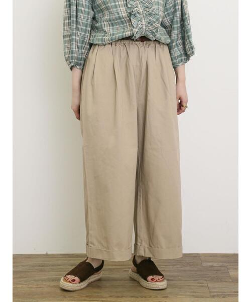 Samansa Mos2（サマンサ モスモス）の「【S/Mサイズ】ベルト付きチノワイドパンツ（その他パンツ・レディース・チャコールグレー/ベージュ/グリーン・M/S）」の5枚目の写真