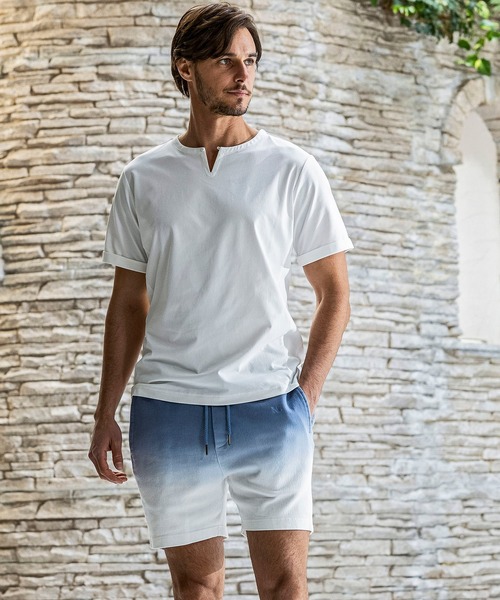 AKM Contemporary(エイケイエムコンテンポラリー)の「【WEB・直営店限定】AKM Contemporary(エイケイエムコンテンポラリー)ワンボタン リラックスシルエット 天竺シャツ 半袖シャツ(Tシャツ/カットソー・メンズ・オフホワイト/ブラック/ネイビー・S/M/L/XL/XXL)」の7枚目の写真