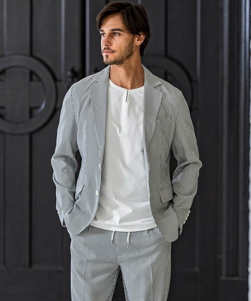 AKM Contemporary(エイケイエムコンテンポラリー)の「【WEB・直営店限定】AKM Contemporary(エイケイエムコンテンポラリー)ワンボタン リラックスシルエット 天竺シャツ 半袖シャツ(Tシャツ/カットソー・メンズ・オフホワイト/ブラック/ネイビー・S/M/L/XL/XXL)」の11枚目の写真