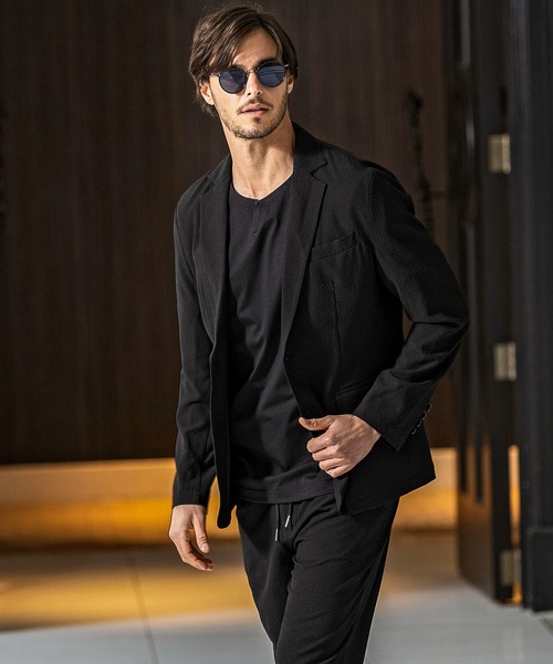 AKM Contemporary(エイケイエムコンテンポラリー)の「【WEB・直営店限定】AKM Contemporary(エイケイエムコンテンポラリー)ワンボタン リラックスシルエット 天竺シャツ 半袖シャツ(Tシャツ/カットソー・メンズ・オフホワイト/ブラック/ネイビー・S/M/L/XL/XXL)」の22枚目の写真