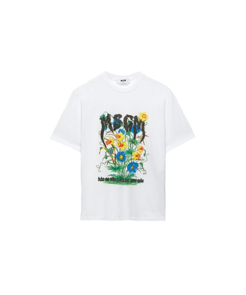 MSGM（エムエスジーエム）の「MSGM ラインストーンロゴTシャツ