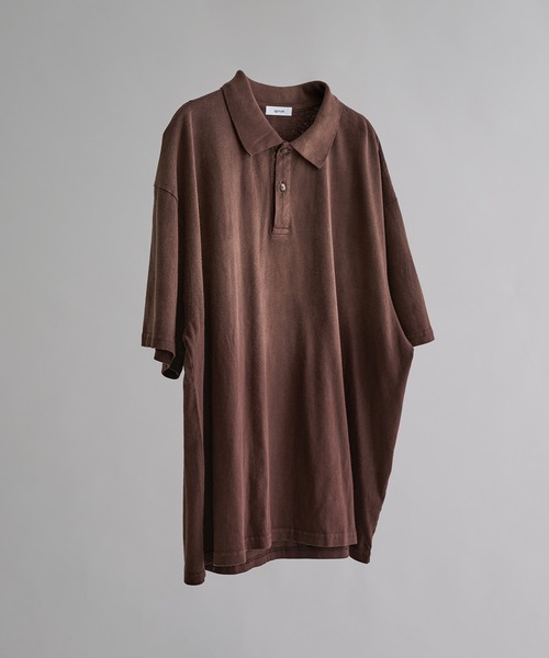 epnok（エプノック）の「フェードカラールーズ半袖ポロシャツ（ポロシャツ・メンズ・ブラック/アッシュグレー/ブルー/ダークブラウン・SMALL/MEDIUM/LARGE）」の22枚目の写真