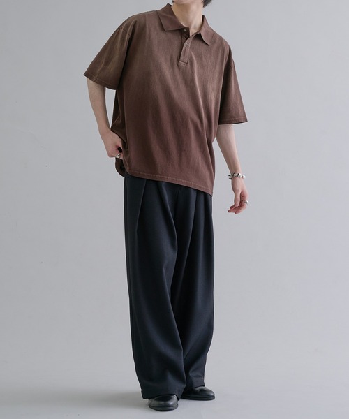 フェードカラールーズ半袖ポロシャツ（ポロシャツ）｜epnok
