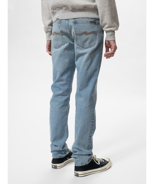 Nudie Jeans(ヌーディージーンズ)の「Nudie Jeans/ヌーディージーンズ Steady Eddie II / レギュラーテーパード ジーンズ / Long Lost / レングス30(デニムパンツ・メンズ・ライトインディゴブルー・28inch/34inch/33inch/32inch/31inch/30inch/29inch)」の9枚目の写真