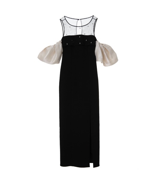 Leja(レジャ)の「【LEJA LUXE】2WAYフロントシアービジューIラインドレスワンピース2点セット美脚効果結婚式 パーティードレス 成人式 二次会 同窓会 お呼ばれ オケージョン 20代 30代(ドレス・レディース・ブラック・SMALL/MEDIUM/LARGE)」の14枚目の写真