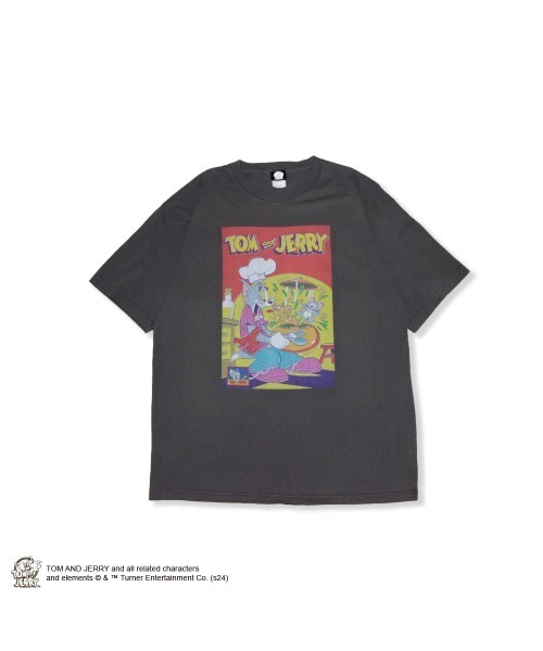 Tom&Jerry(トムアンドジェリー)の「【Tom&Jerry/トムとジェリー】""Memorable Scene RED"" T-Shirt"半袖プリントTシャツ ビックシルエット ピグメント加工 ヴィンテージライク(Tシャツ/カットソー・メンズ・ホワイト/チャコールグレー・MEDIUM/LARGE/X-LARGE)」の8枚目の写真
