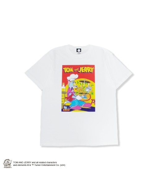 Tom&Jerry(トムアンドジェリー)の「【Tom&Jerry/トムとジェリー】""Memorable Scene RED"" T-Shirt"半袖プリントTシャツ ビックシルエット ピグメント加工 ヴィンテージライク(Tシャツ/カットソー・メンズ・ホワイト/チャコールグレー・MEDIUM/LARGE/X-LARGE)」の7枚目の写真