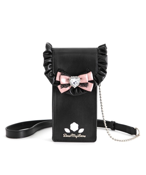 DearMyLove(ディアマイラブ)の「【Yes!プリキュア5Go!Go!×DML】フリルスマホショルダーバッグ(ショルダーバッグ・レディース・ブラック/ベビーピンク・FREE)」の19枚目の写真