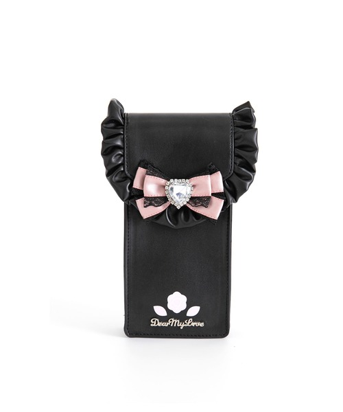 DearMyLove(ディアマイラブ)の「【Yes!プリキュア5Go!Go!×DML】フリルスマホショルダーバッグ(ショルダーバッグ・レディース・ブラック/ベビーピンク・FREE)」の18枚目の写真