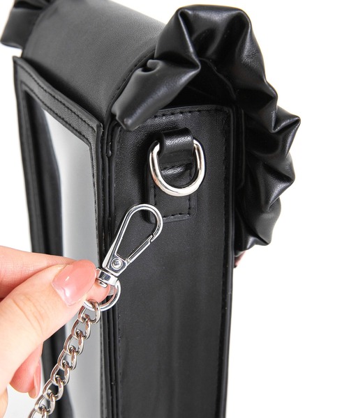 DearMyLove(ディアマイラブ)の「【Yes!プリキュア5Go!Go!×DML】フリルスマホショルダーバッグ(ショルダーバッグ・レディース・ブラック/ベビーピンク・FREE)」の11枚目の写真