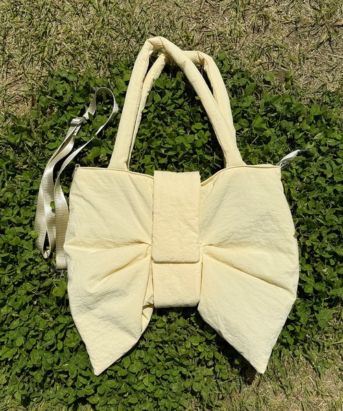 kutir（クティール）の「kutirlune／2way ビッグリボンバッグ（ショルダーバッグ・レディース・イエロー/ブラック/レッド・FREE）」の7枚目の写真