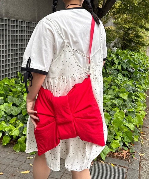 kutir（クティール）の「kutirlune／2way ビッグリボンバッグ（ショルダーバッグ・レディース・イエロー/ブラック/レッド・FREE）」の10枚目の写真