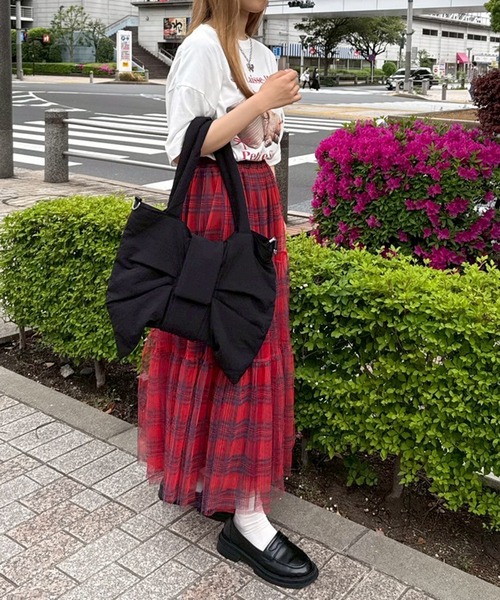 kutir（クティール）の「kutirlune／2way ビッグリボンバッグ（ショルダーバッグ・レディース・イエロー/ブラック/レッド・FREE）」の16枚目の写真