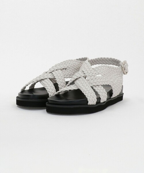 BEAUTY&YOUTH UNITED ARROWS（ビューティーアンドユースユナイテッドアローズ）の「レザーライクメッシュ クロスサンダル（サンダル・レディース・ブラック/ホワイト・38/37/36）」の13枚目の写真
