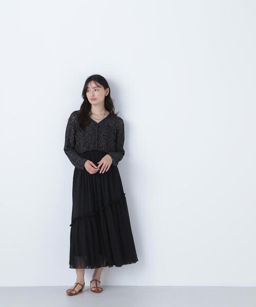 NATURAL BEAUTY BASIC（ナチュラルビューティーベーシック）の「◇クロシェラメカーディガン（カーディガン/ボレロ・レディース・オフホワイト/ピンク/ブラック・FREE）」の6枚目の写真
