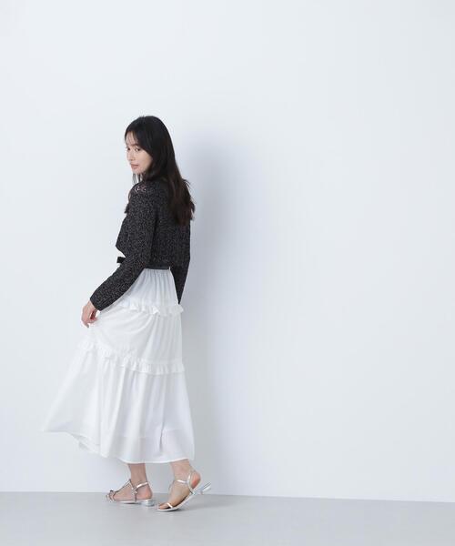 NATURAL BEAUTY BASIC（ナチュラルビューティーベーシック）の「◇クロシェラメカーディガン（カーディガン/ボレロ・レディース・オフホワイト/ピンク/ブラック・FREE）」の11枚目の写真