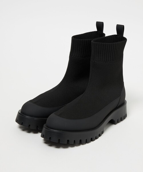 UNITED ARROWS(ユナイテッドアローズ)の「レイン ニットブーツ(レインシューズ・レディース・ブラック・38/35/36/37/35h/36h/37h)」の4枚目の写真