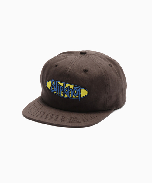 PLEASURES(プレジャー)の「PLEASURES × SlipKnot SNAPBACK(キャップ・メンズ・ブラウン・FREE)」の1枚目の写真