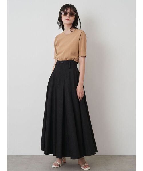 ELENDEEK(エレンディーク)の「ハイツイストハーフスリーブニット(ニット/セーター・レディース・ベージュ/ブラック/ブルー・FREE)」の9枚目の写真