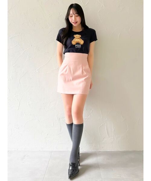 tシャツ 「POLOBCSコラボ」ベアモチーフコンパクトTシャツ レディース POLOBCSコラボ】ベアモチーフコンパクトTシャツ（Tシャツ