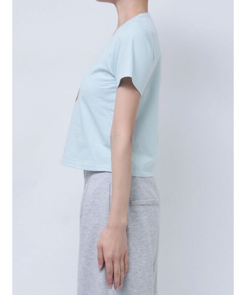 POLO BCS(ポロ ビーシーエス)の「【POLOBCSコラボ】ベアモチーフコンパクトTシャツ(Tシャツ/カットソー・レディース・オフホワイト/ブルー/ネイビー/ピンク・FREE)」の9枚目の写真