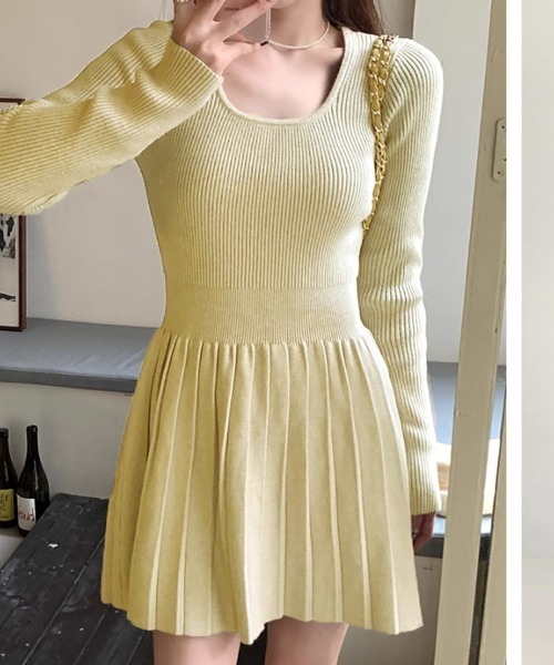 shoppinggo（ショッピングゴー）の「ワンピース レディース ニットワンピ（ワンピース・レディース・グレー/ブラック/ベージュ/キャメル・FREE）」の19枚目の写真