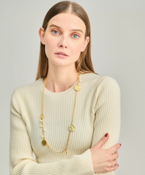 【GIGI（ジジ）】18金 ダブルラインネックレス GIGI（ジジ）の「GIGI / K18YG ダブルラインネックレス《ESTNATION