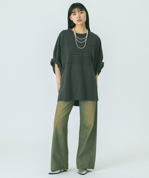 セール】(GENE HEAVENS)EMBROIDERY BIG TEE（Tシャツ/カットソー