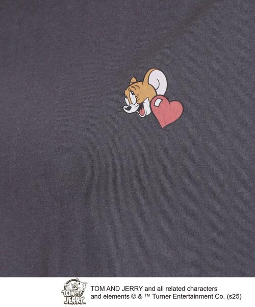 Cutie Blonde（キューティーブロンド）の「【TOM and JERRY 別注】BIG T（Tシャツ/カットソー・レディース・チャコール/ブラック系1・00）」の6枚目の写真