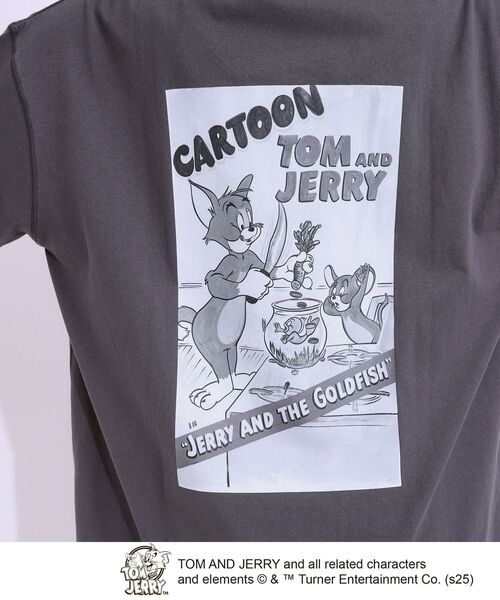 Cutie Blonde（キューティーブロンド）の「【TOM and JERRY 別注】BIG T（Tシャツ/カットソー・レディース・チャコール/ブラック系1・00）」の7枚目の写真